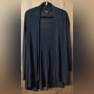 Eileen fisher Black Open Front Cardigan Sweater size XL